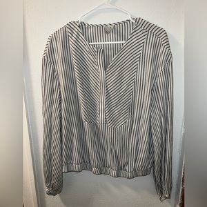 WORTHINGTON striped blouse, size large